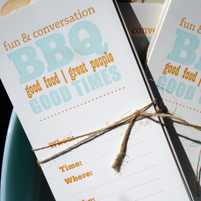 Tutta Lou Letterpress Invitations