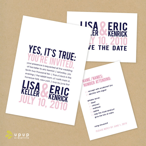 Eco Friendly Wedding Invitations Up Up Creative