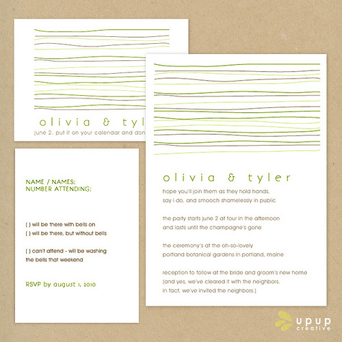 Eco Friendly Wedding Invitations Up Up Creative