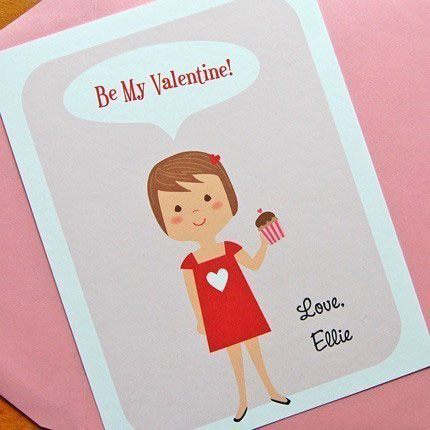 Olliegraphic Personalized Valentine's Day Cards