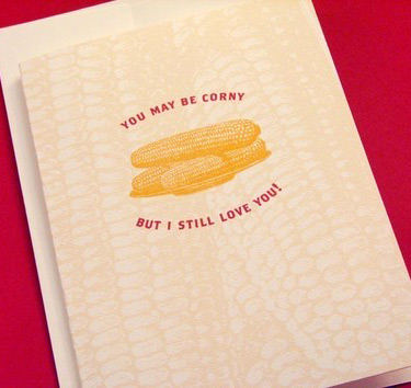 Earmark Corny Love Card