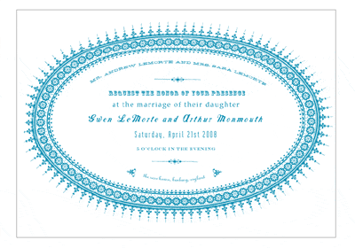 paper + cup Medieval Era Wedding Invitations