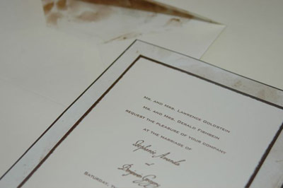 Robin Beth Lustre Suite Wedding Invitations