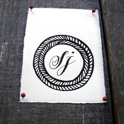 Personalized Calligraphy Monogram