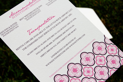 Wiley Valentine Aubergine & Fuchsia Wedding Invitations
