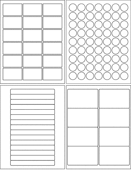 Laser and Inkjet Blank Labels