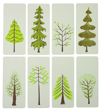 Yee Haw Industries Spring Trees Letterpress